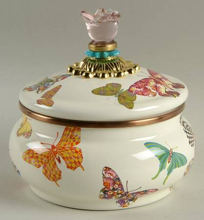 Chelsea Luster Cotton Ball Jar and Lid