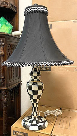 Courtly Check 35" Electric Lamp & Shade