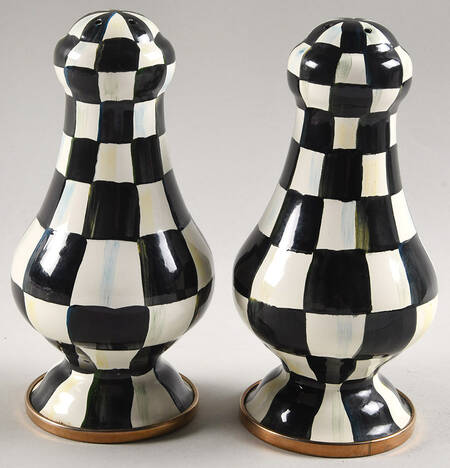 Courtly Check Metal Salt & Pepper Set