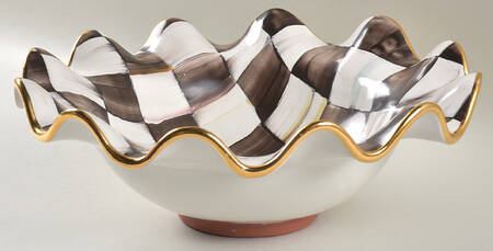 Courtly Check 14" Scalloped Serving Bowl