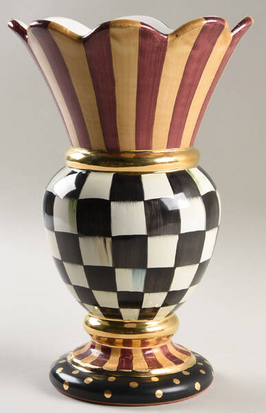 Courtly Check 11" Vase
