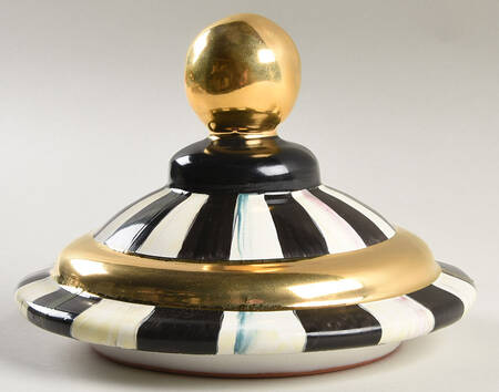 Courtly Check Lid for Small Canister