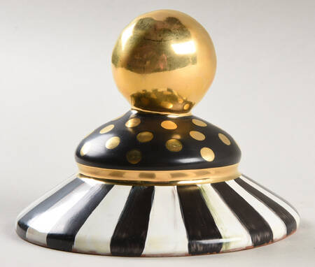 Courtly Check Lid for Medium Canister