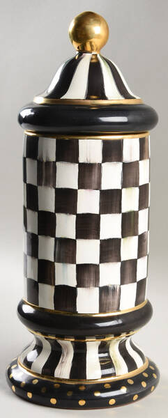 Courtly Check Large Canister & Lid