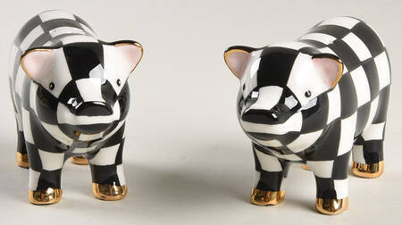 Courtly Check Figural Salt & Pepper Set
