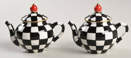 Courtly Check Figural Salt and Pepper Set