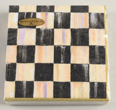 Courtly Check Package of Paper Cocktail Napkins