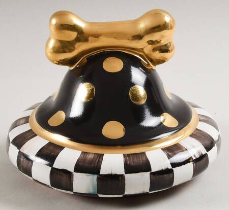 Courtly Check Ceramic Lid for Glass Treat Jar