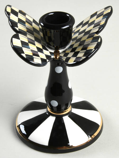 Courtly Check Figural Candleholder