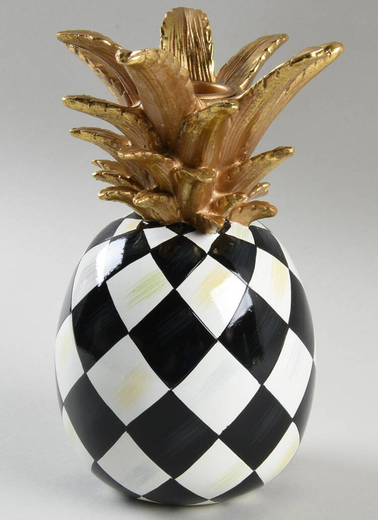 Courtly Check Figural Candleholder