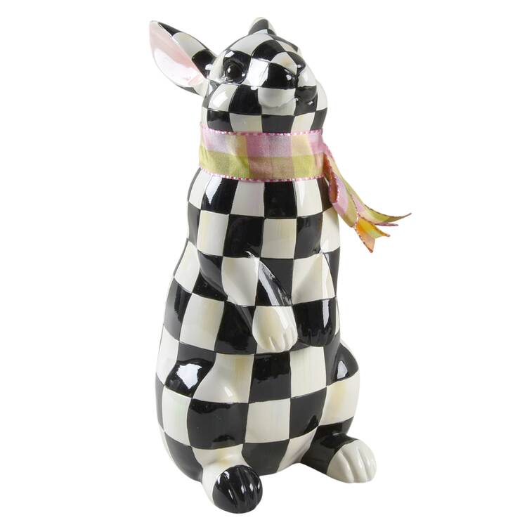 Courtly Check Bunny Figurine