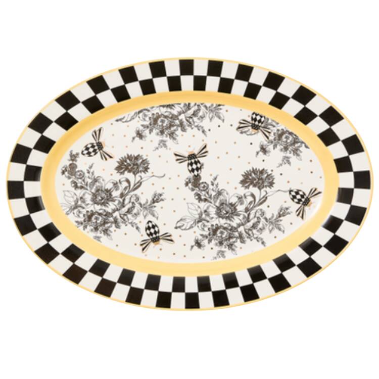 Courtly Check 13" Oval Serving Platter