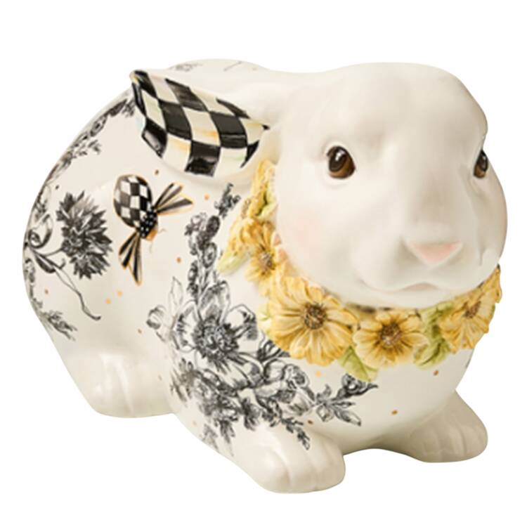 Courtly Check Medium Rabbit Figurine