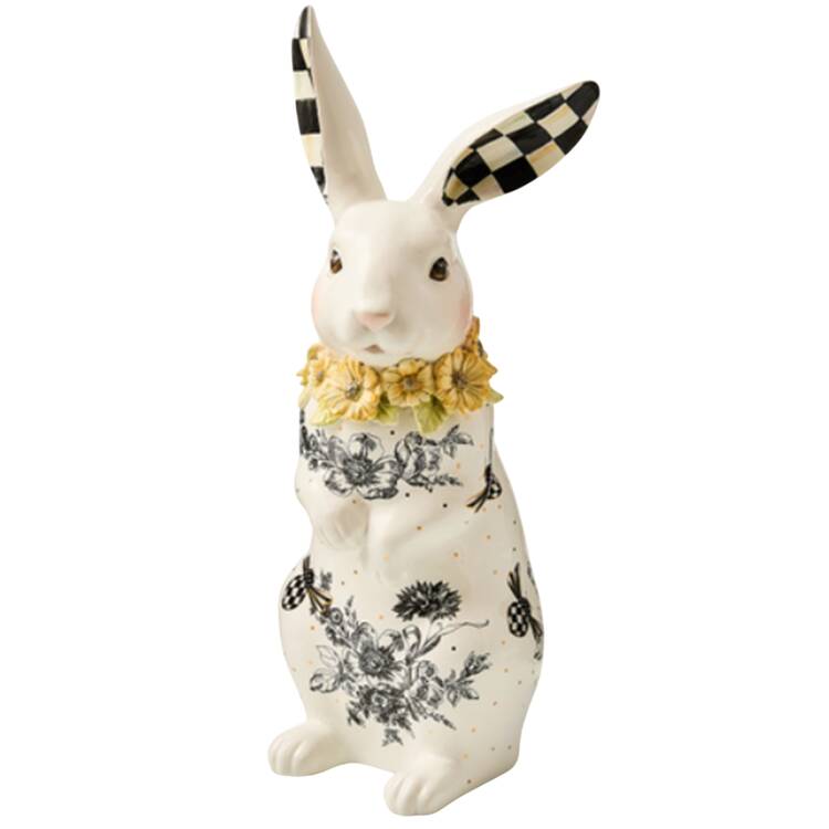 Courtly Check Large Rabbit Figurine