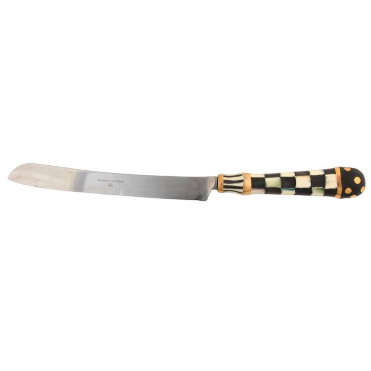 Courtly Check Cake Knife/Server with Stainless Blade