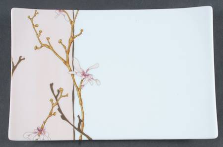 Amour En Cage (Oxygene Shape) 9" Rectangular Plate