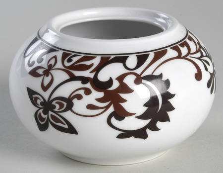 Chocolate Swirl Sugar Bowl No Lid