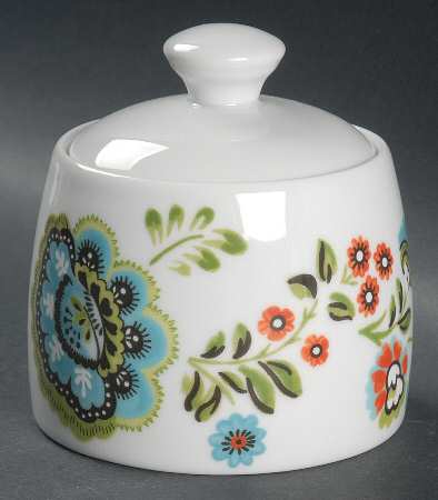 Vintage Botanica Sugar Bowl & Lid
