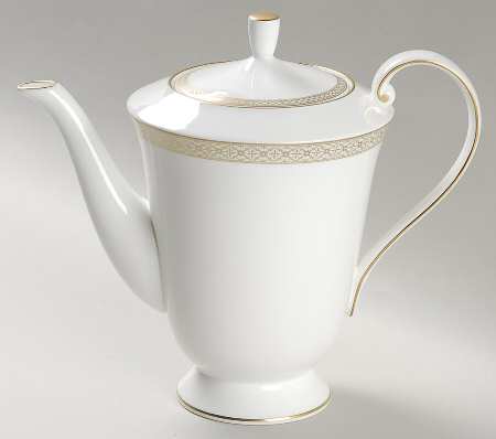 Riverside Park Gold Coffee Pot & Lid