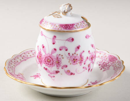 Indian Mustard with Lid & Attached Underplate