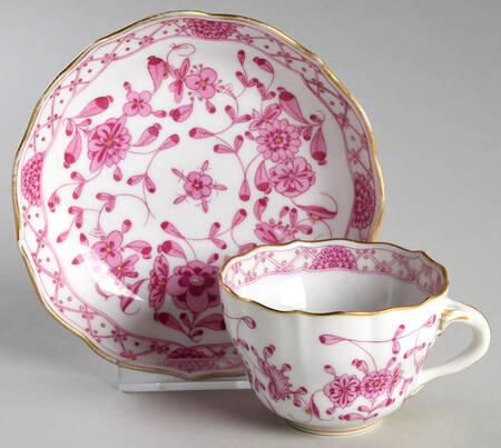 Indian Flat Demitasse Cup & Saucer Set