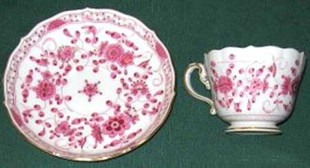 Indian Footed Cup & Saucer Set