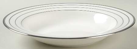 Platinum Links Large Rim Soup Bowl