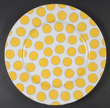 Dots Lemon Service Plate (Charger)