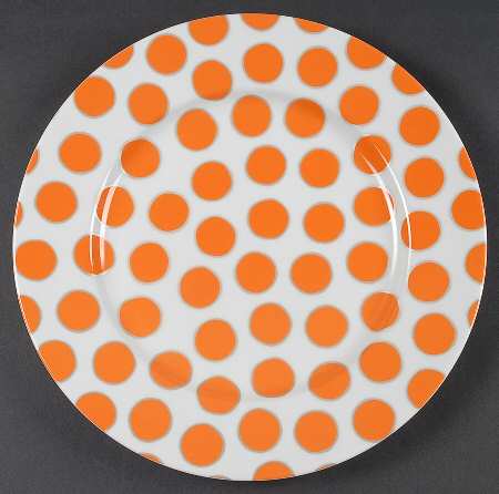 Dots Melon Service Plate (Charger)