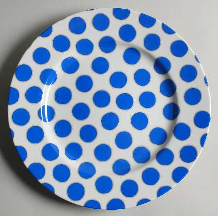 Dots Sea Blue Service Plate (Charger)