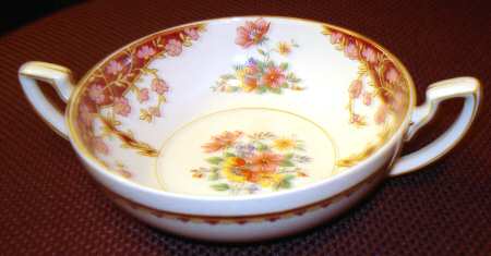 4853 (Red) Flat Cream Soup Bowl