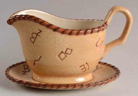 Branded Gravy Boat & Underplate