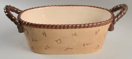 Branded 15" Oval Handled Bowl