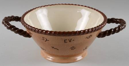 Branded Round Handled Bowl