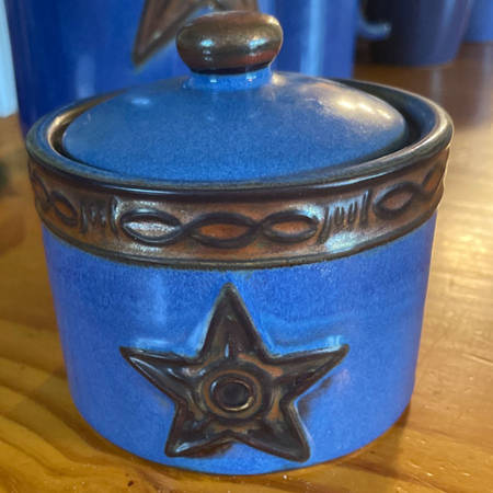 Iron Star Sugar Bowl & Lid
