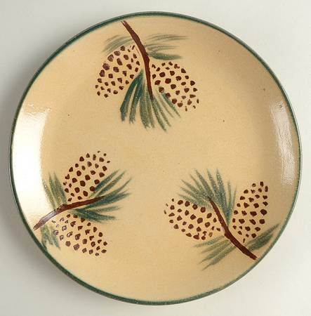 Pine Cone Luncheon Plate