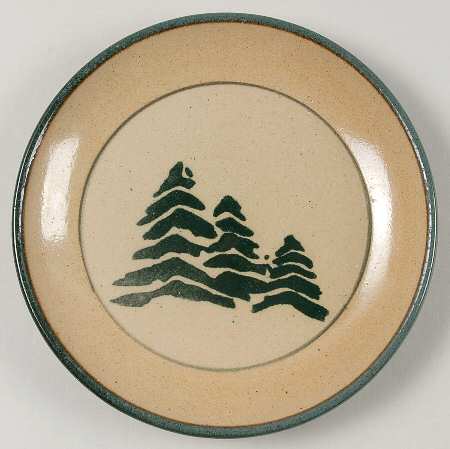 Pine Tree Salad/Dessert Plate