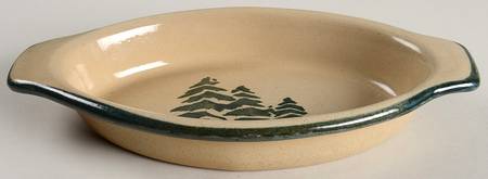 Pine Tree 12'' Oval Baker