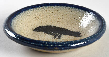 Crow Underplate for 4" Flower Pot