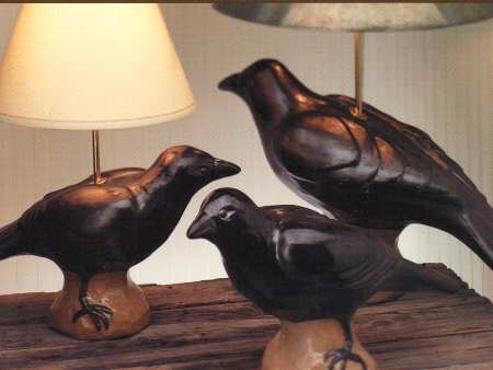Crow 24" Electric Lamp & Shade