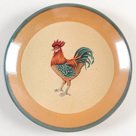 Rooster Luncheon Plate