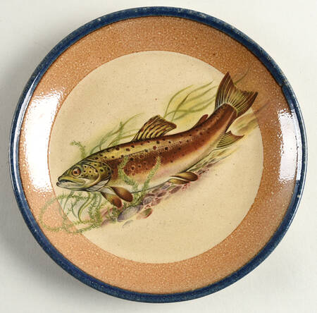 Trout Salad/Dessert Plate