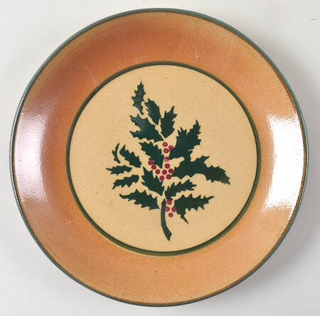 Holly Luncheon Plate