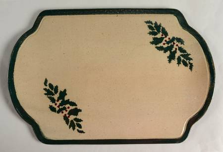 Holly Cheese Tray