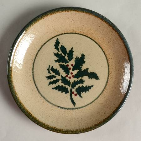 Holly Salad/Dessert Plate