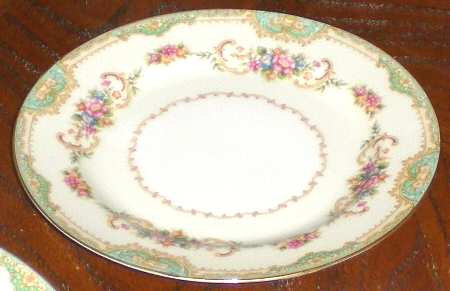 Sunnyvale (Green Border) Salad Plate