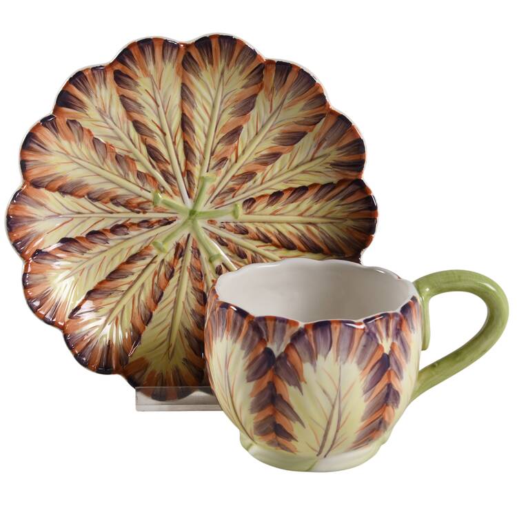 Tulip Footed Cup & Saucer Set