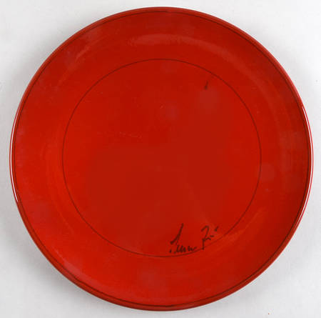 Classic Collection Red Large Dinner Plate by Mamma Ro