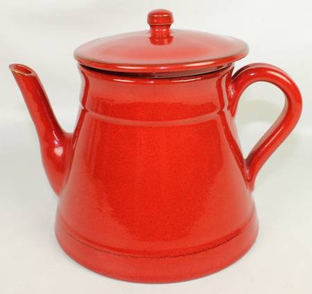Classic Collection Red Teapot & Lid