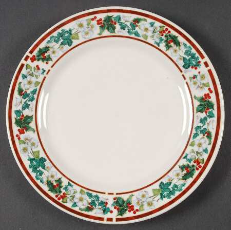 Holly Salad Plate by Majesticware